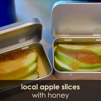 Local Apple Slices With Honey