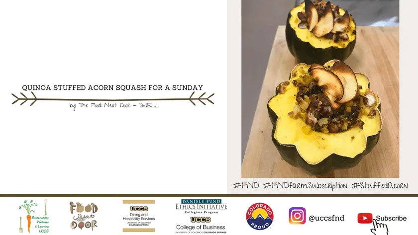 Quinoa Stuffed Acorn Squash 