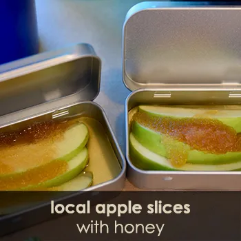 Local Apple Slices With Honey 